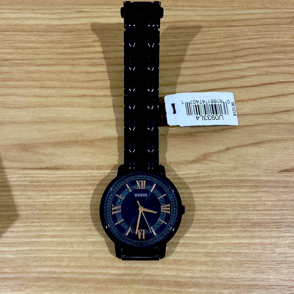 Guess Black Stainless Steel Bracelet Watch